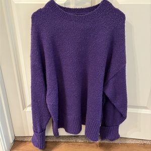 Heavyweight purple sweater